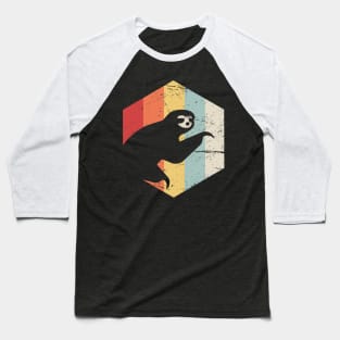 Retro 70s Sloth Baseball T-Shirt